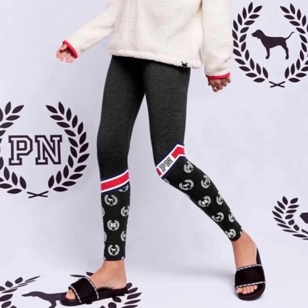 Vs Pink Pink Nation “86” Leggings ~ New